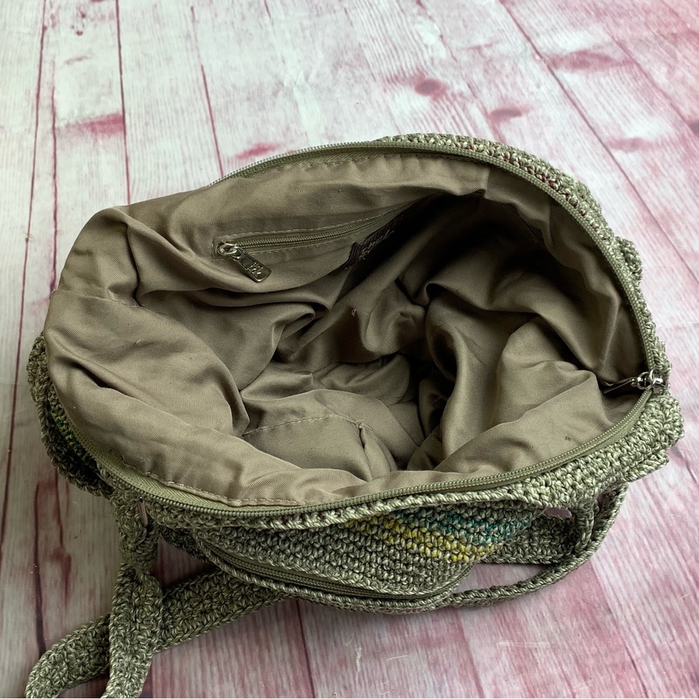 💵The SAK Belle Striped Crochet Hobo Bag - Picture 7 of 10